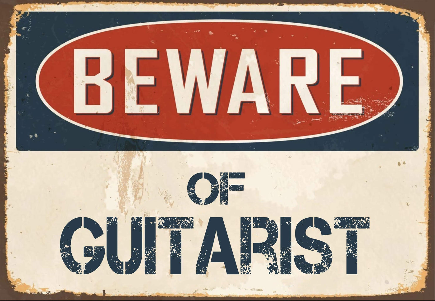 Beware of Guitarist Sign