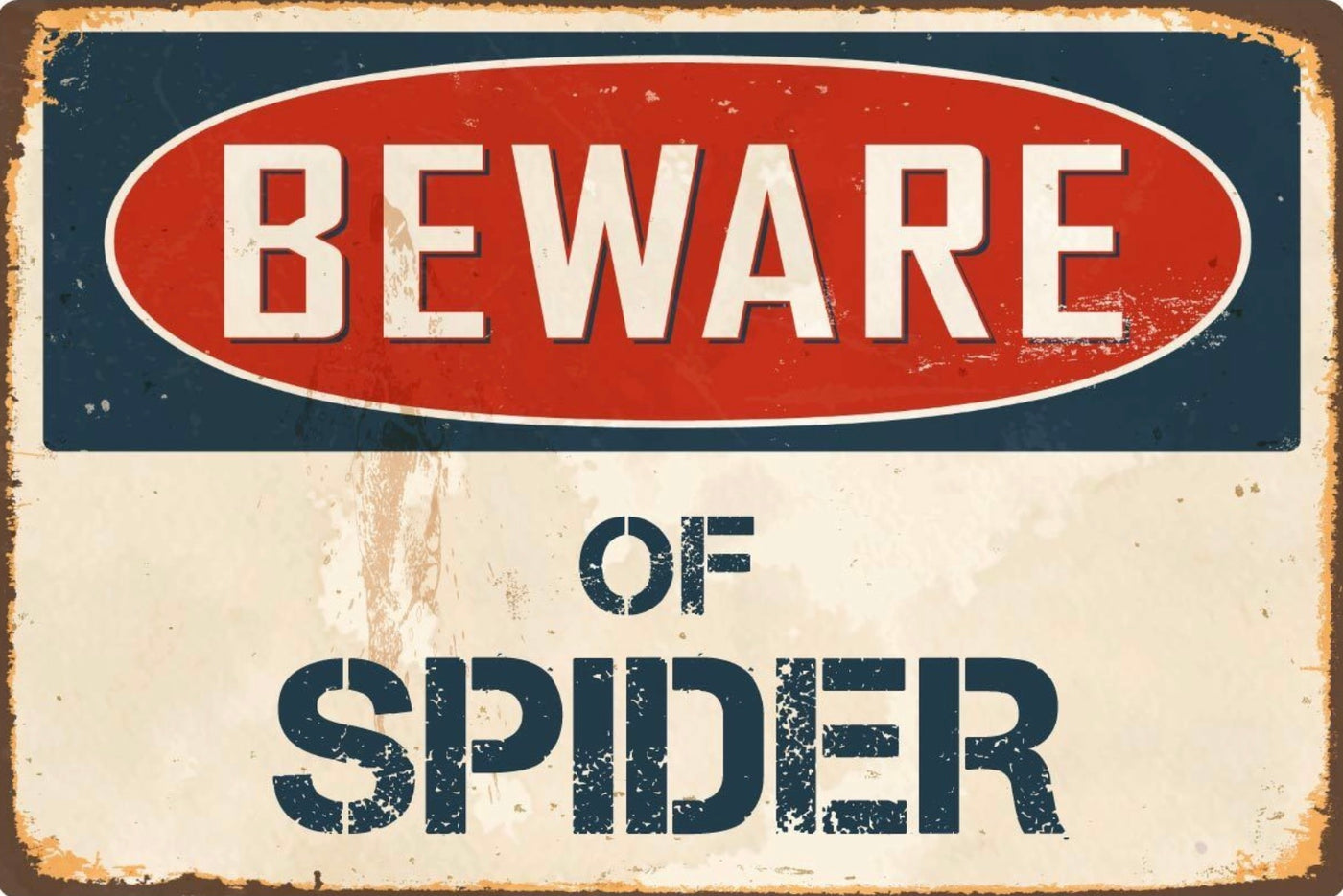 Beware of Spider Sign