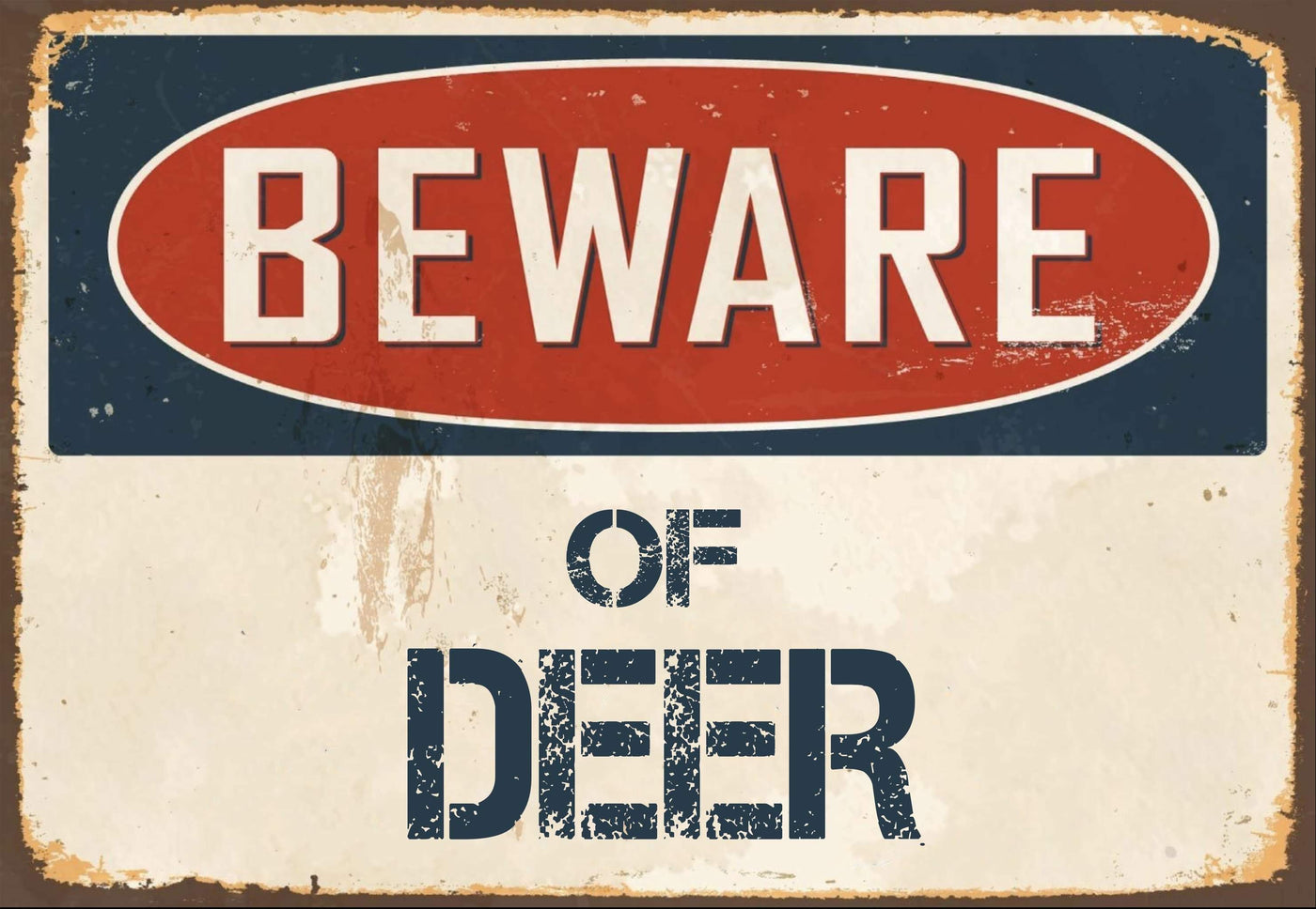 Beware of Deer Sign