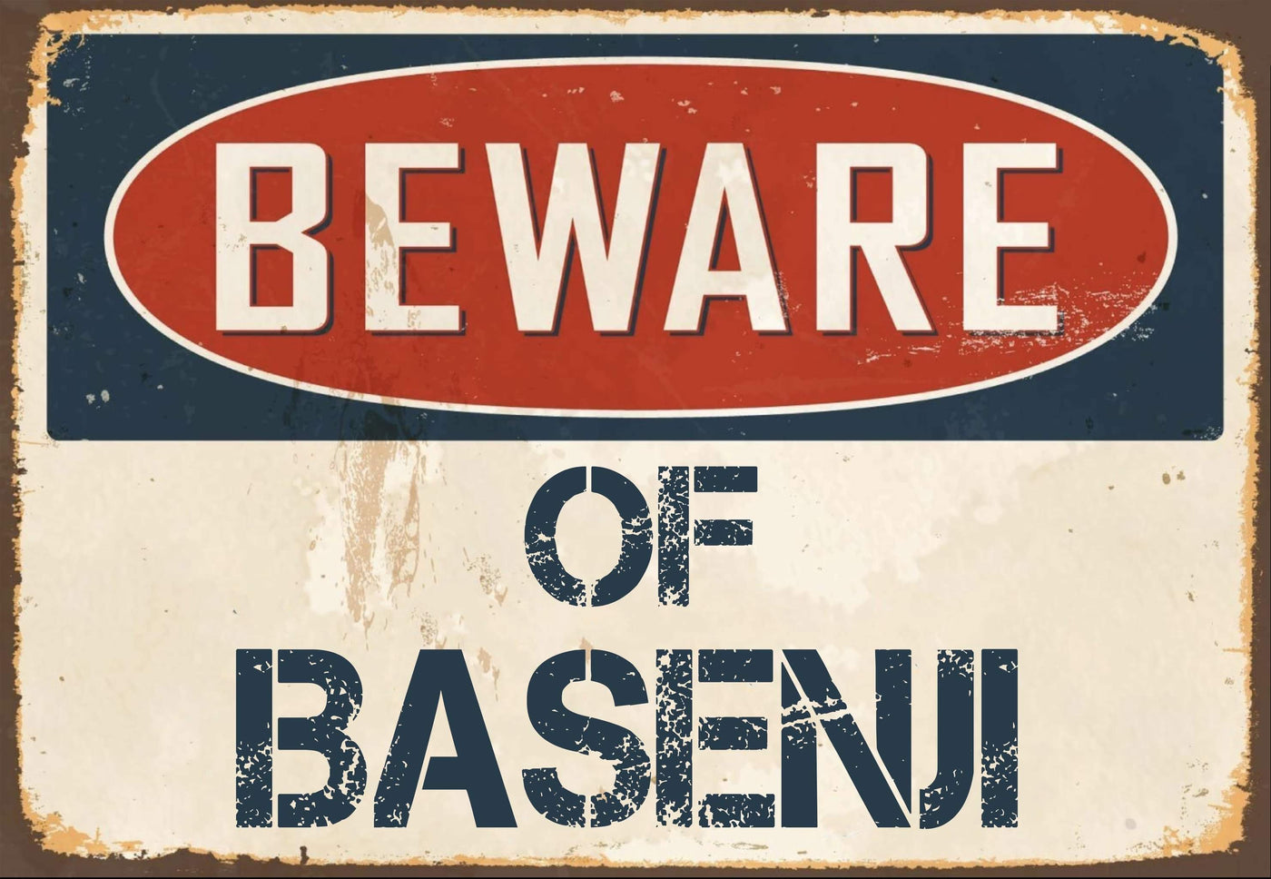 Beware of Basenji Sign