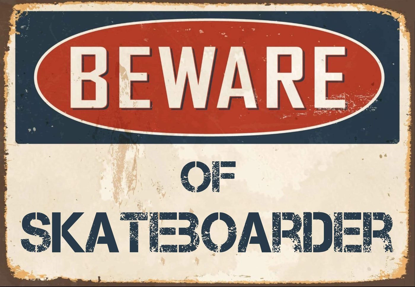 Beware of Skateboarder Sign