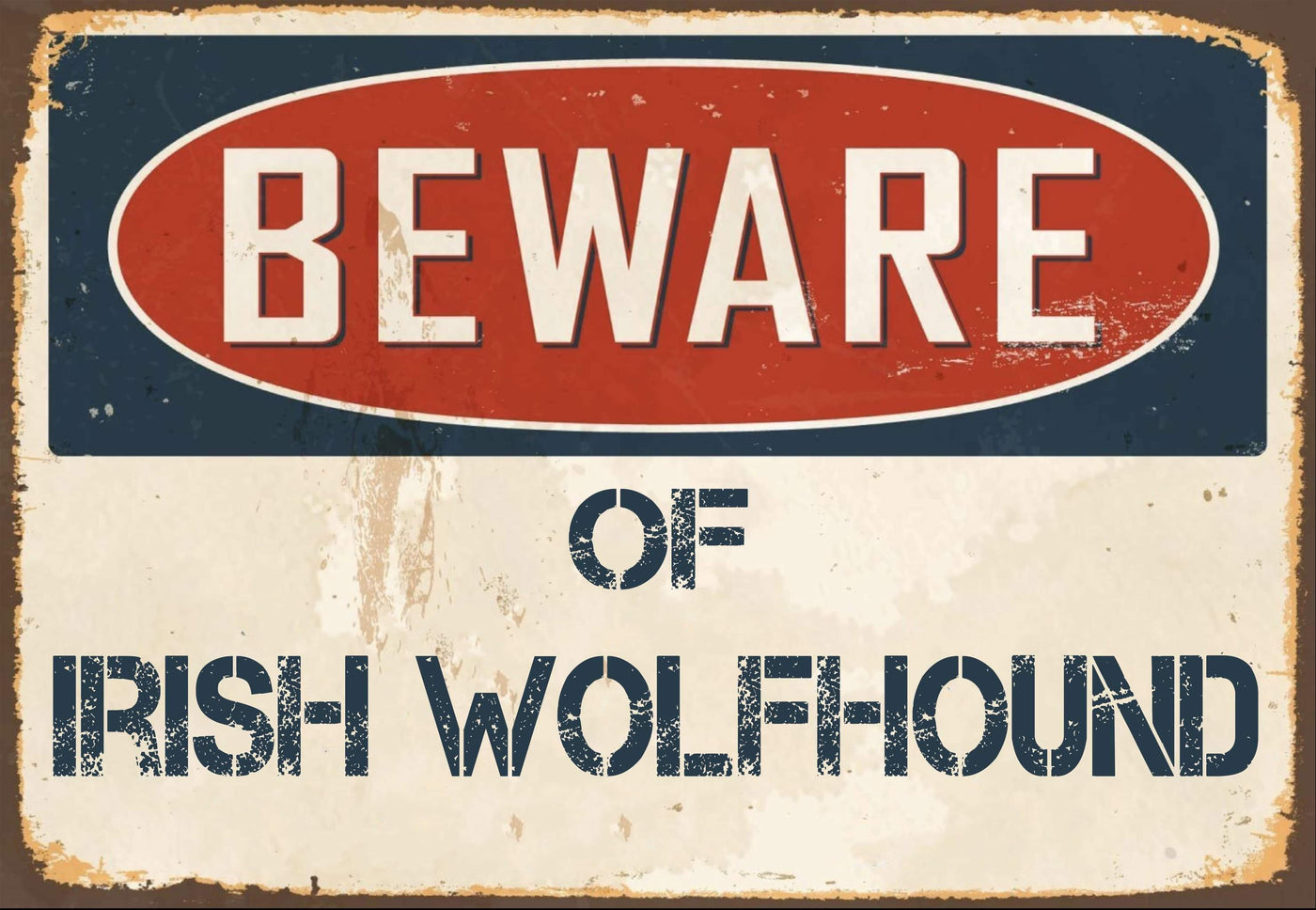 Beware of Irish Wolfhound Sign