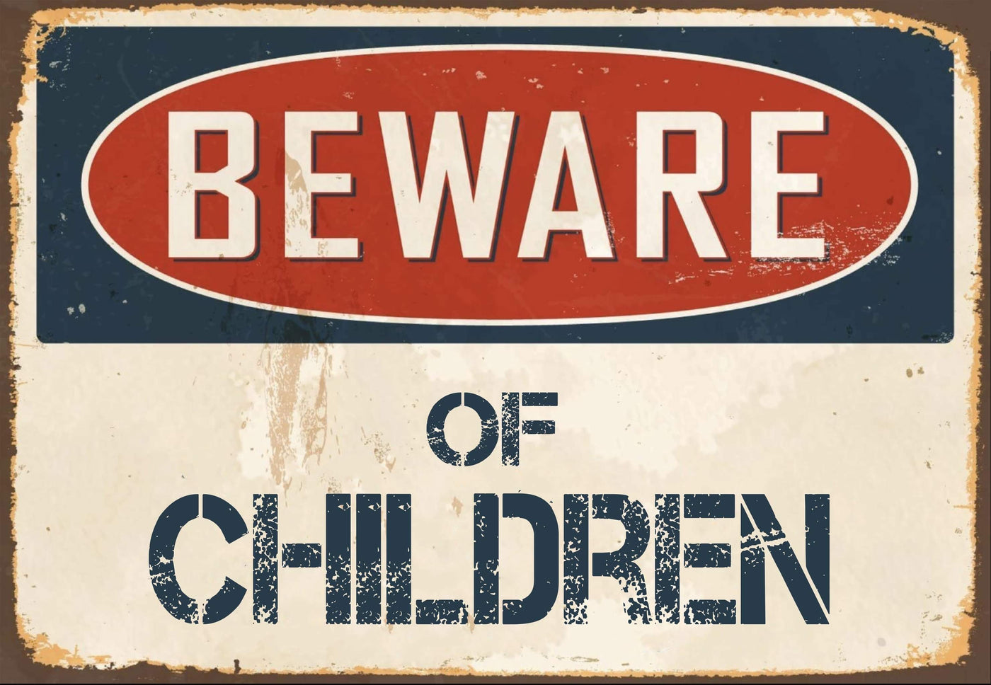 Beware of Children Sign